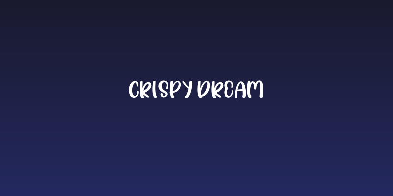 Crispy dream Social Header