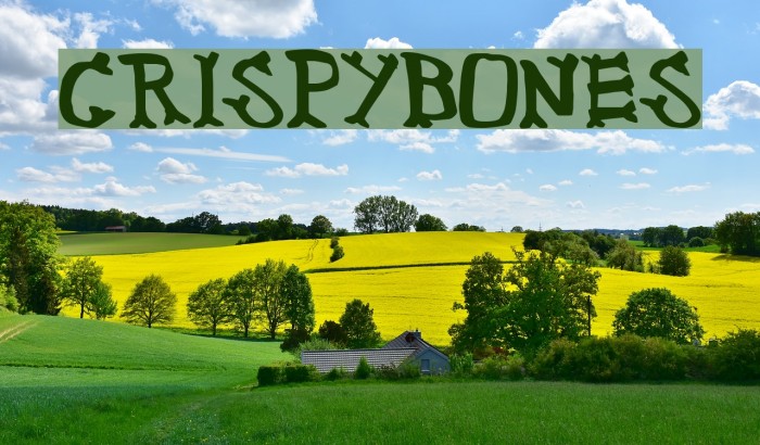 CrispyBones Font examples