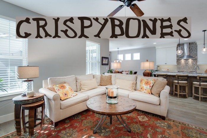 CrispyBones Font examples