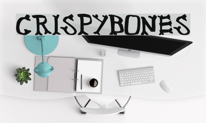 CrispyBones Font examples