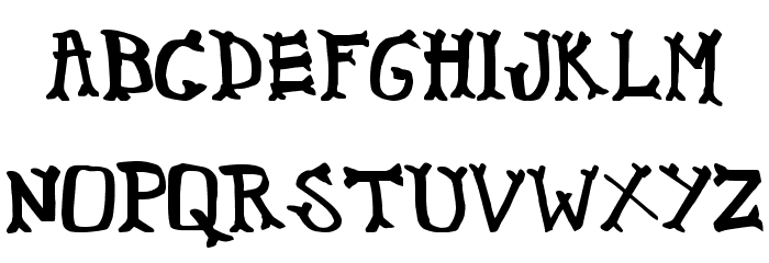 CrispyBones Font LOWERCASE
