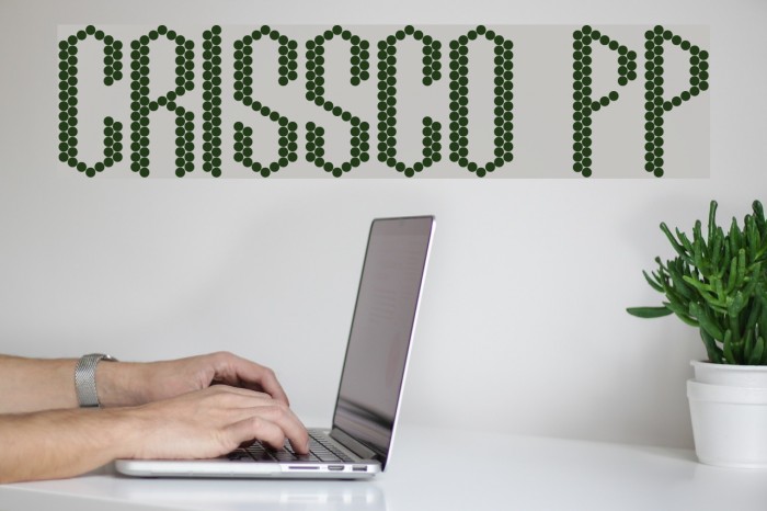 Crissco FP Font examples