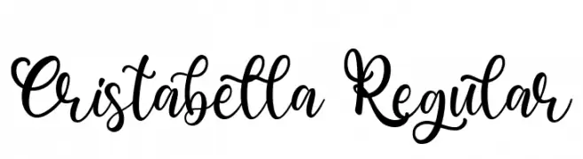 Cristabella Regular  Free Fonts Download