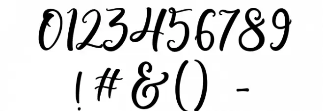 Cristabella Regular Font OTHER CHARS
