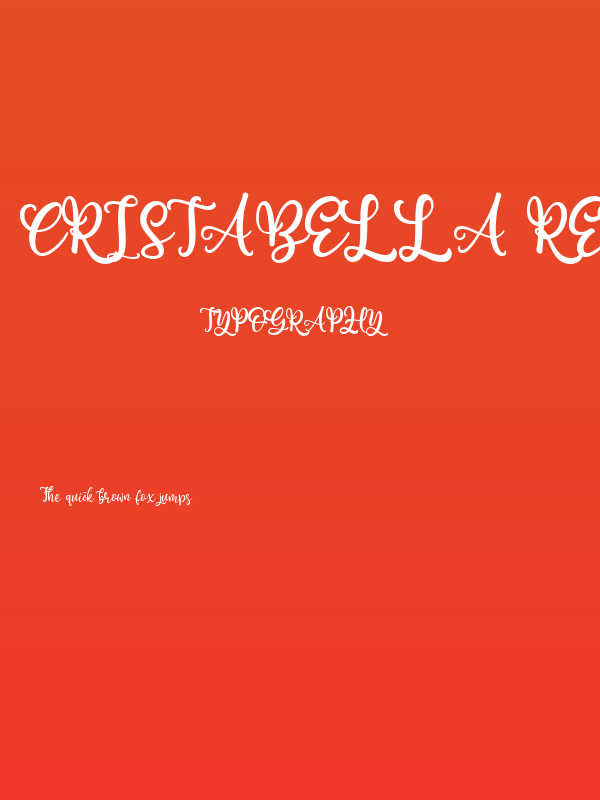Cristabella Regular Poster