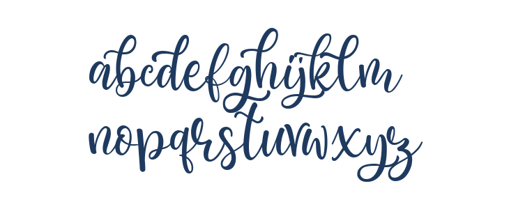 Cristabella Regular Lowercase