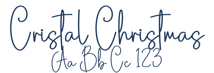 Cristal Christmas Font Preview