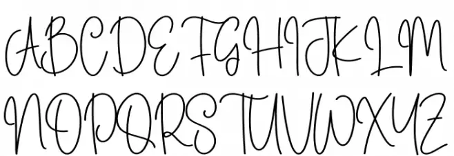 Cristal Christmas Font UPPERCASE