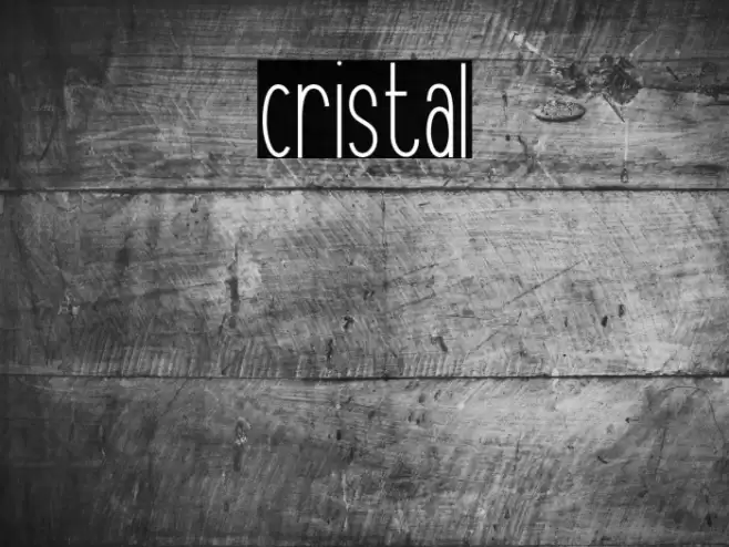 Cristal Font examples