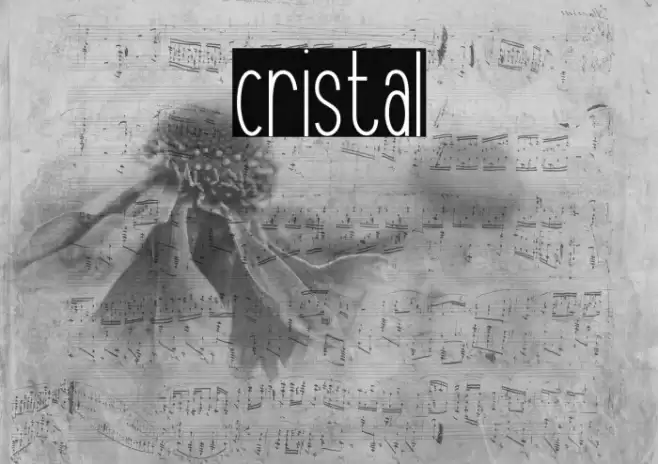 Cristal Font examples
