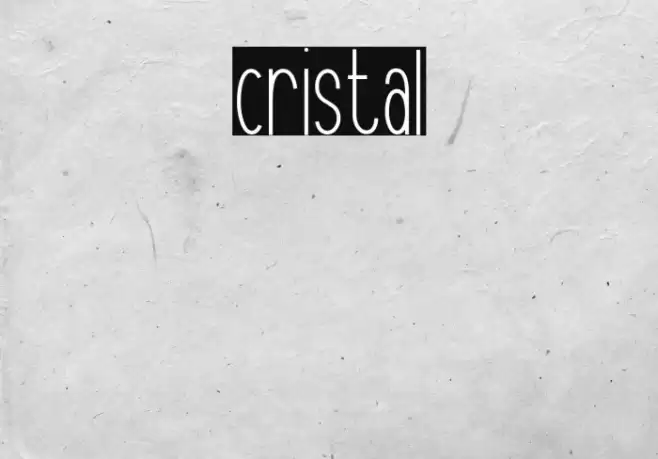 Cristal Font examples