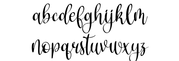Cristalake Font LOWERCASE