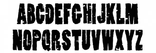 Cristales Rotos Caratteri MINUSCOLO