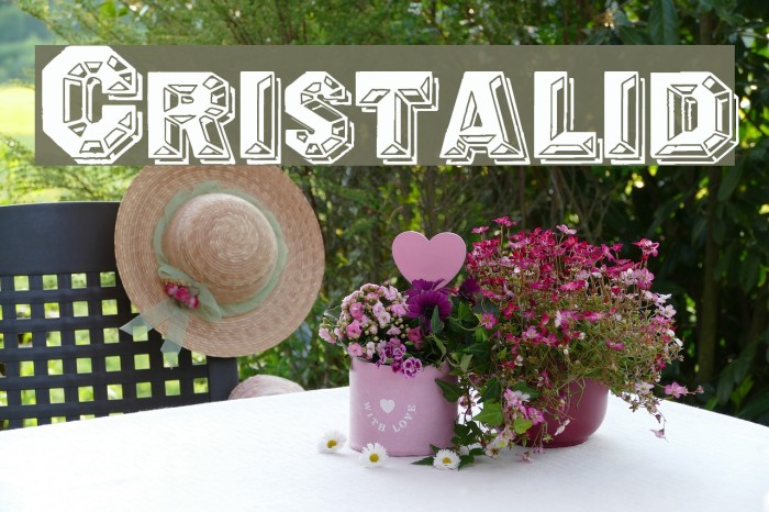 Cristalid Font examples