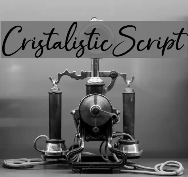 CristalisticScript Fonte examples