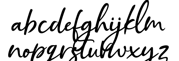 CristalisticScript Font LOWERCASE