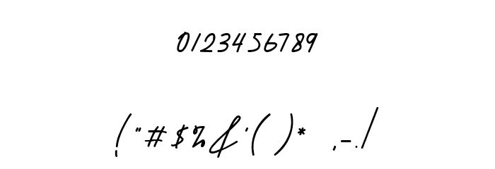 Cristhyna Signature Font OTHER CHARS