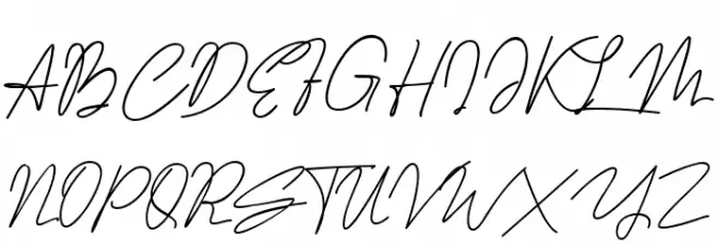 Cristhyna Signature Schriftart Groß
