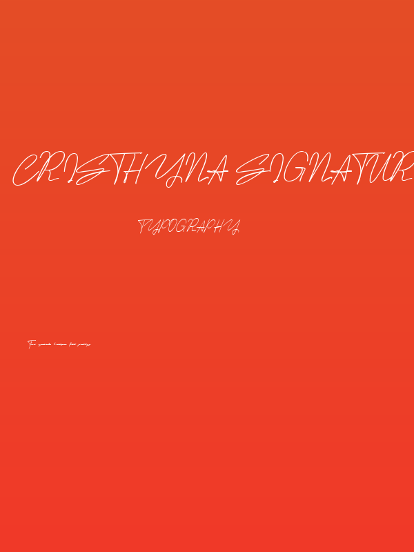 Cristhyna Signature Poster