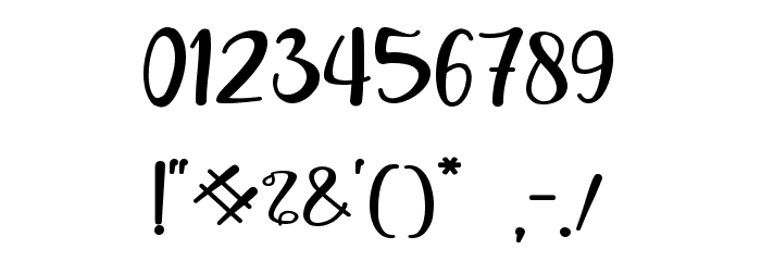Cristiano - Personal Use Font OTHER CHARS
