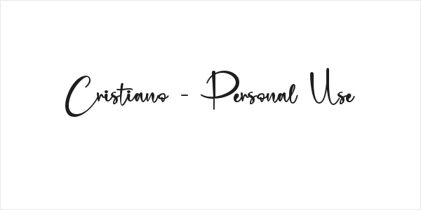 Cristiano - Personal Use Logo