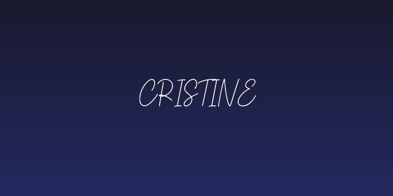 Cristine Social Header