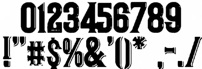 Cristo Rey Шрифта ДРУГИЕ символов