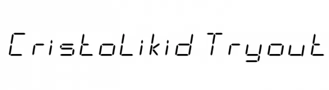 CristoLikid Tryout  フリーフォントのダウンロード