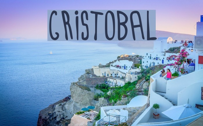 Cristobal Font examples