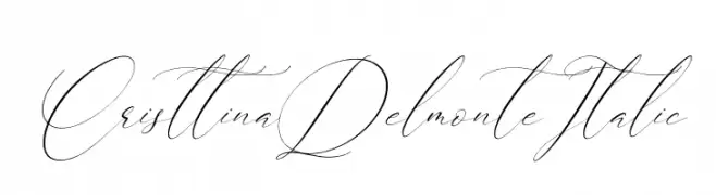 Cristtina Delmonte Italic  Fuentes Gratis Descargar
