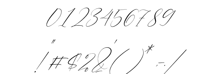 Cristtina Delmonte Italic Font OTHER CHARS