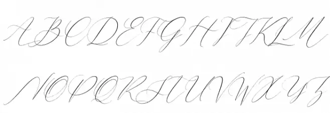 Cristtina Delmonte Italic 字体 大写