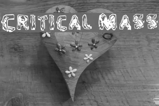 Critical Mass Font examples