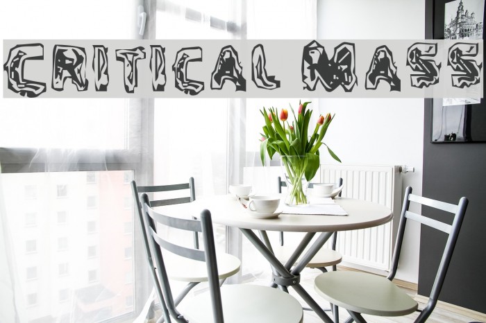 Critical Mass Font examples