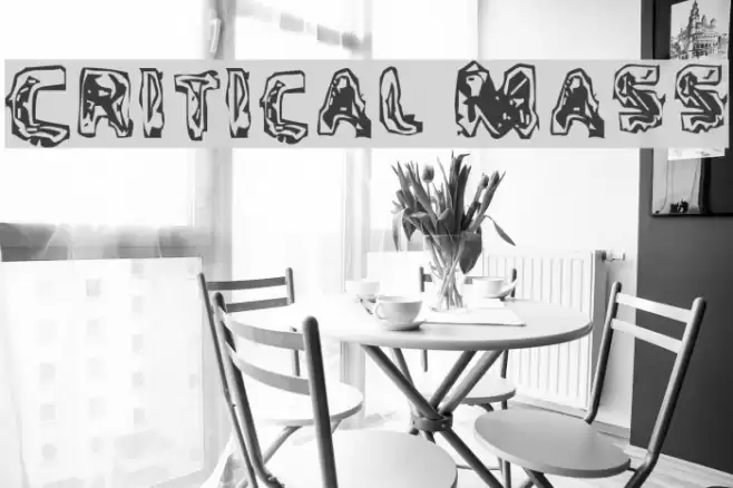 Critical Mass Font examples