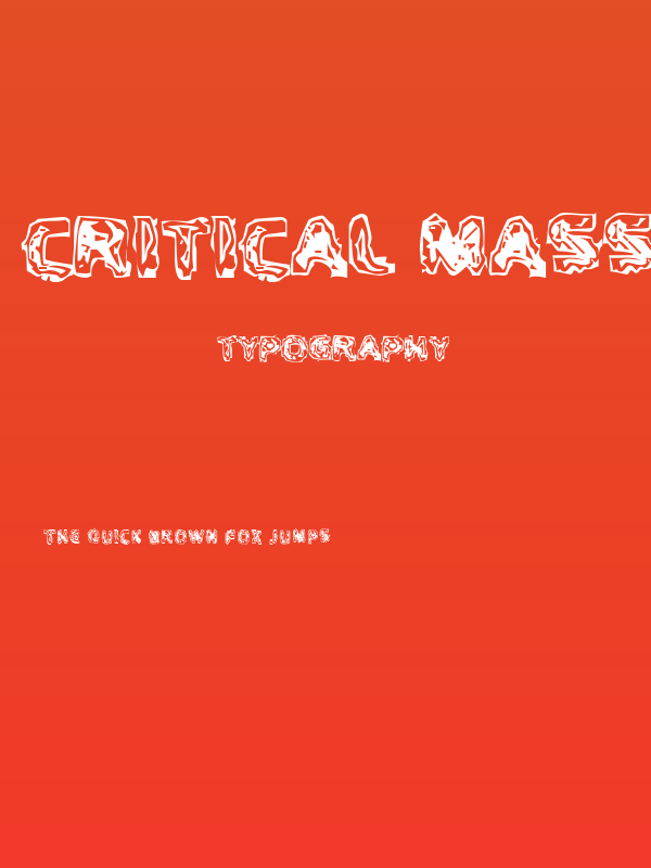 Critical Mass Poster