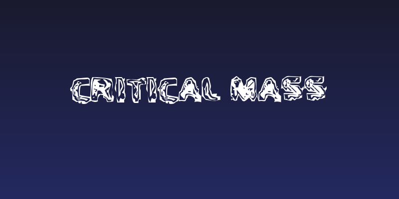 Critical Mass Social Header