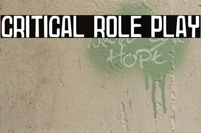 Critical Role Play Font examples