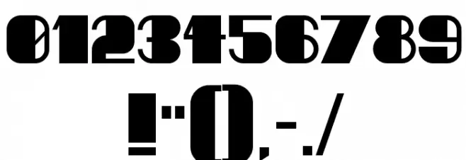 Critical Font Alte caractere