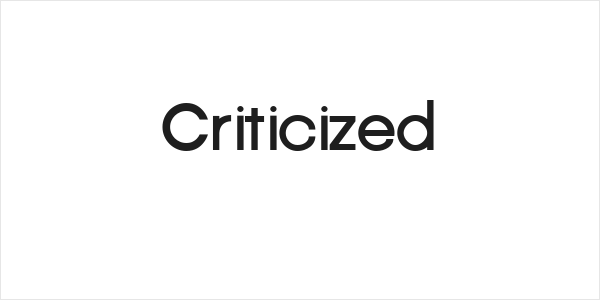 Criticized Logo