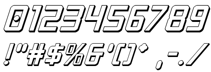 Crixus 3D Italic Caratteri ALTRI CARATTERI