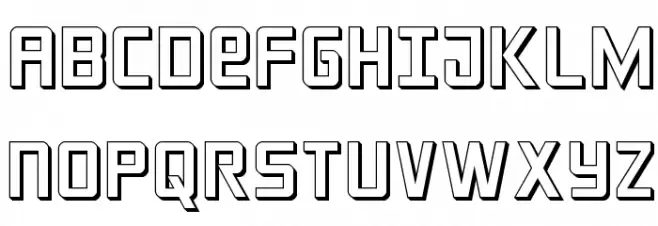 Crixus 3D Font Litere mari