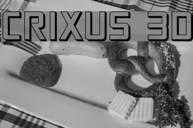 Crixus 3D Fonte examples