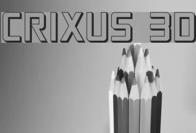 Crixus 3D Fonte examples
