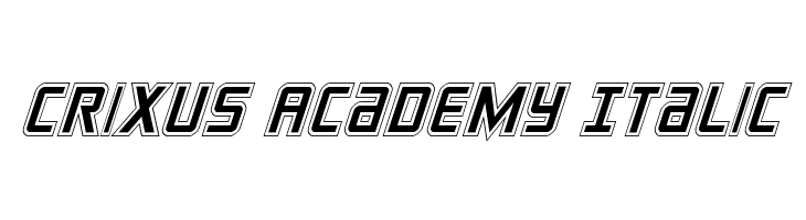 Crixus Academy Italic  免费字体下载