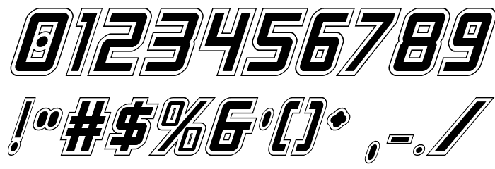 Crixus Academy Italic Font OTHER CHARS