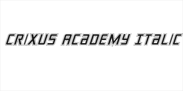 Crixus Academy Italic Logo