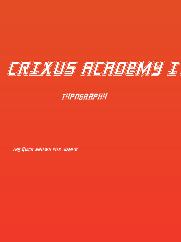 Crixus Academy Italic Poster