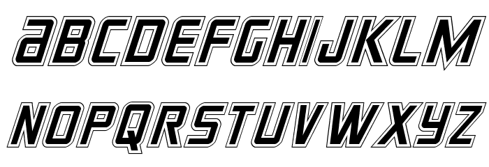 Crixus Academy Italic Font LOWERCASE