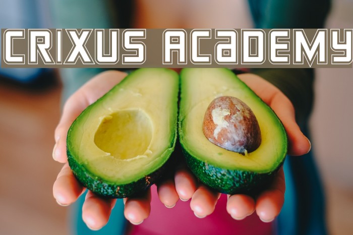 Crixus Academy Font examples